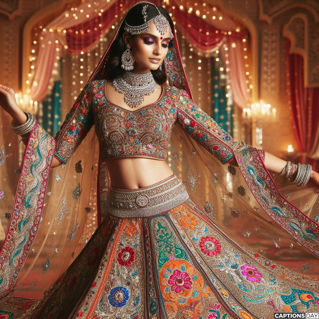 Trendy Lehenga Instagram Captions