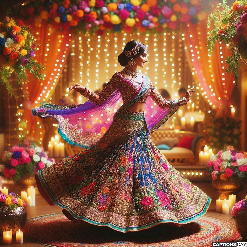 Beautiful Lehenga Instagram Captions