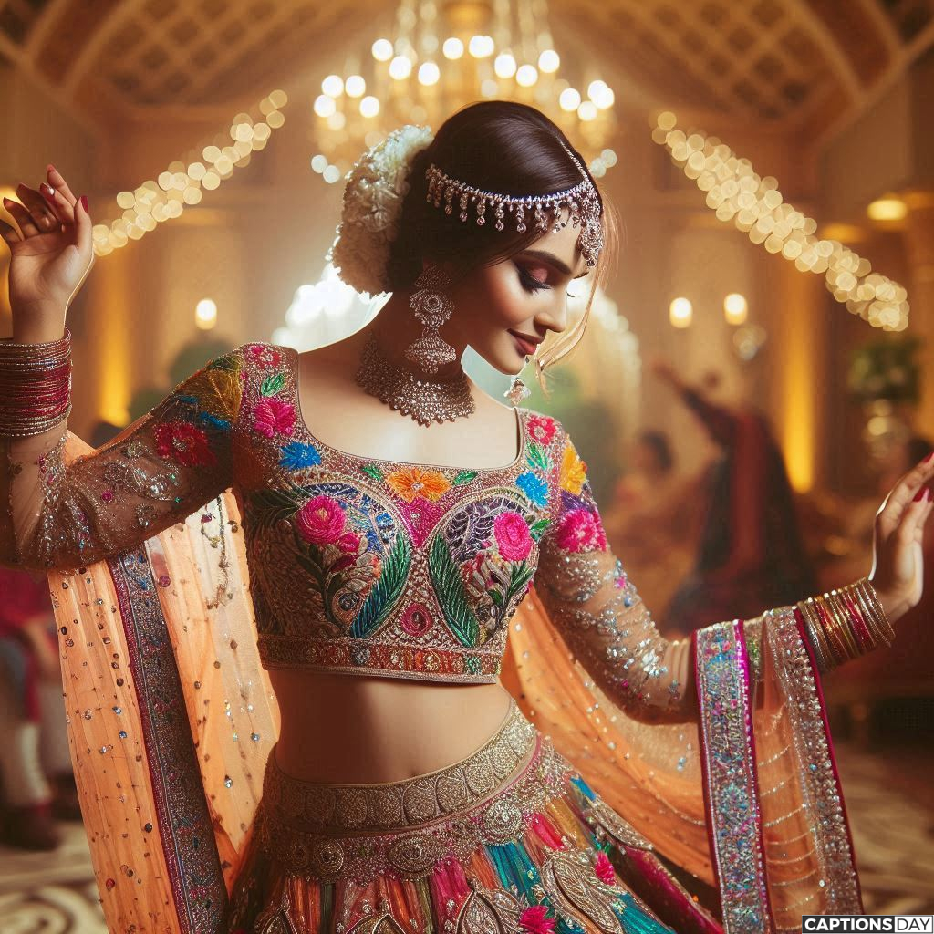 Fashionable Lehenga Insta Captions