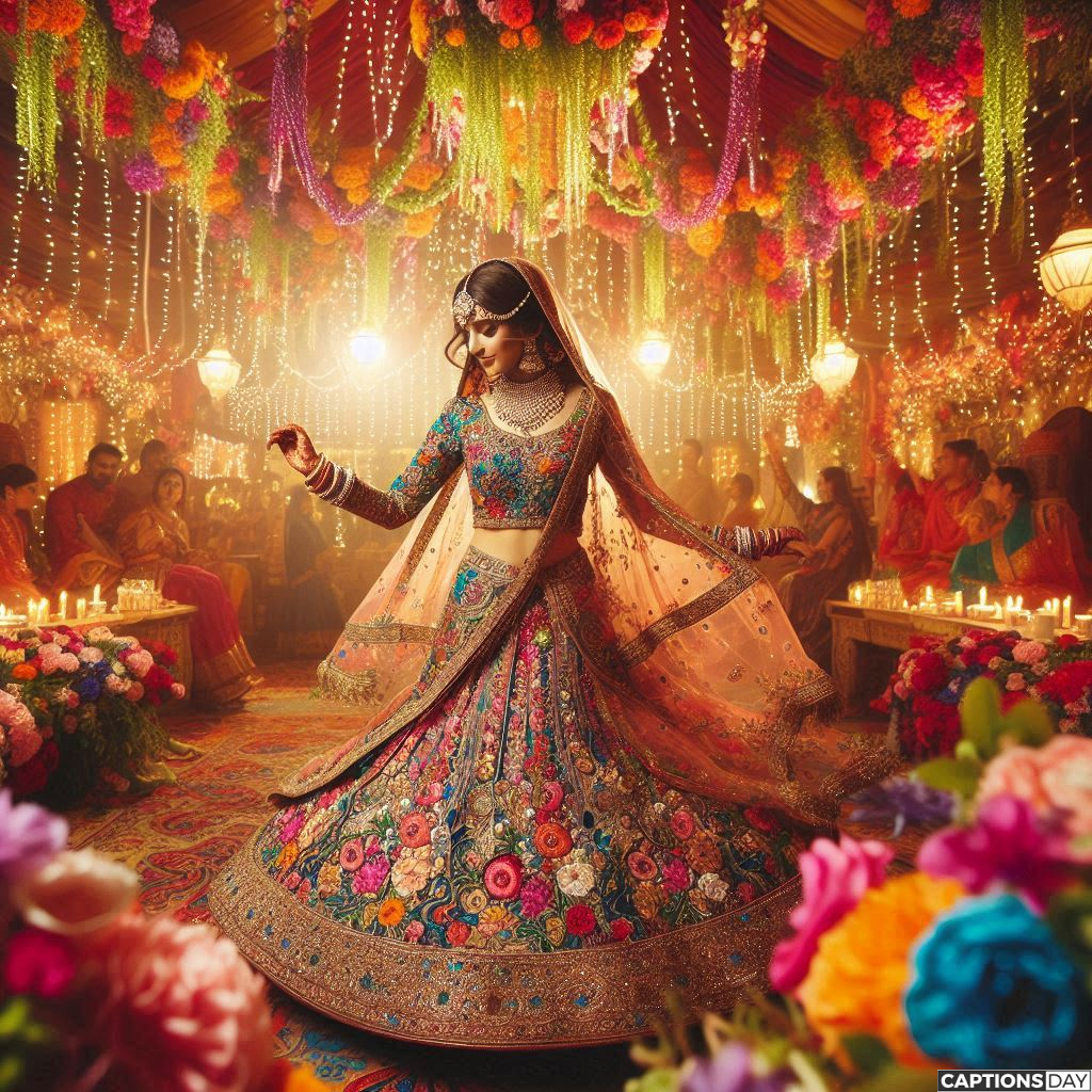 Creative Lehenga Quotes for Instagram